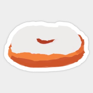 White Donut Sticker